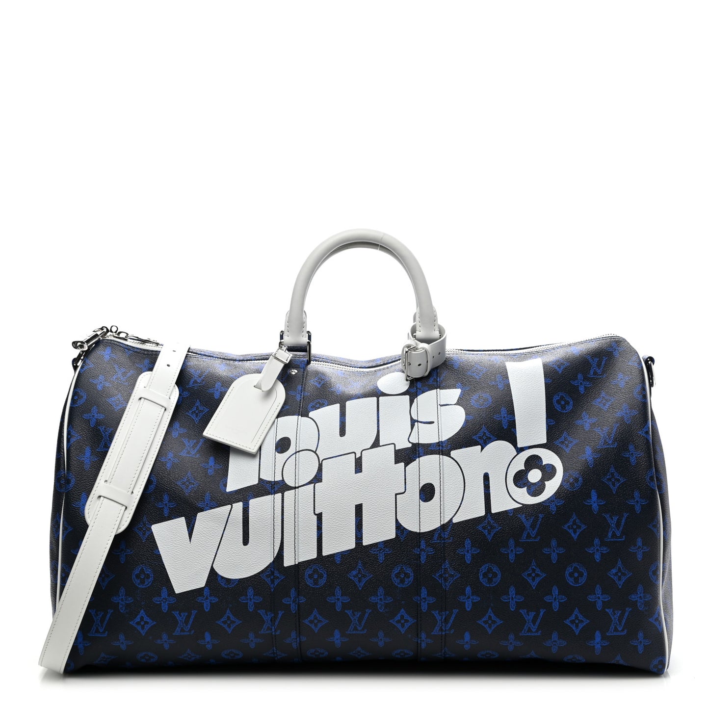 Vintage Monogram Everyday LV Keepall Bandouliere 55 Blue