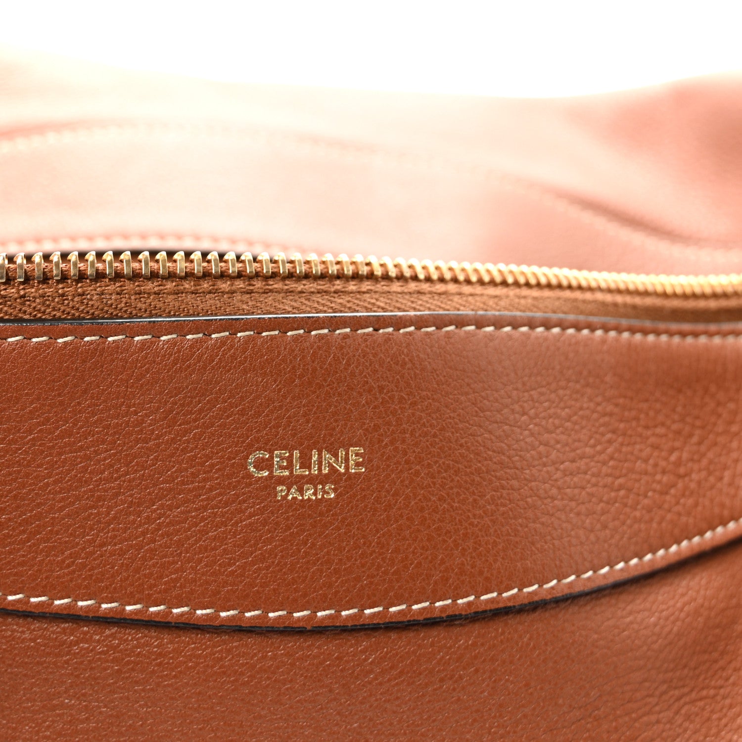 Celine Supple Calfskin Medium Romy Shoulder Bag Tan 6 of 9