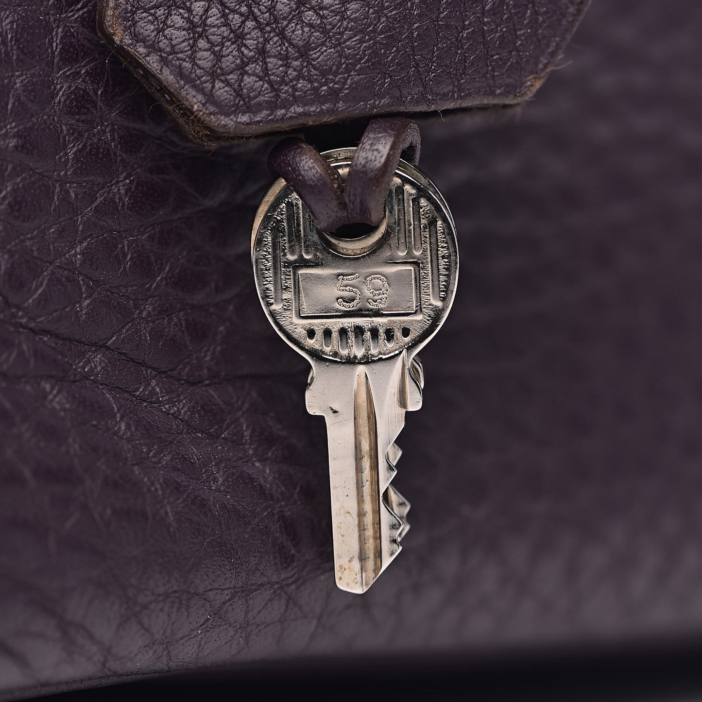 Taurillon Clemence Birkin 30 Raisin