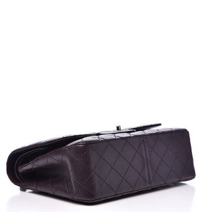 Chanel Caviar Quilted Jumbo Double Flap Dark Purple 4 of 17