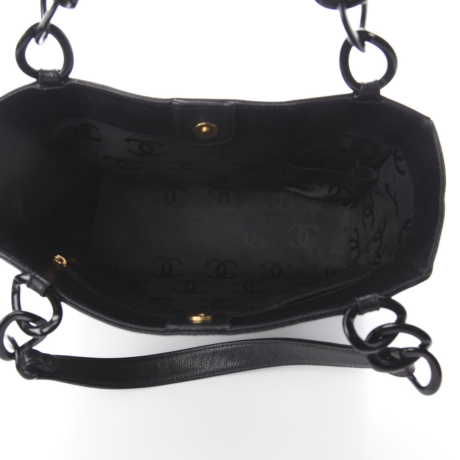 Chanel Caviar Bekko Chain Tote Black 4 of 9