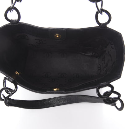 Chanel Caviar Bekko Chain Tote Black 4 of 9