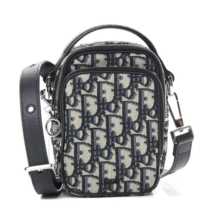 Christian Dior Oblique Crossbody Bag Blue 1 of 11