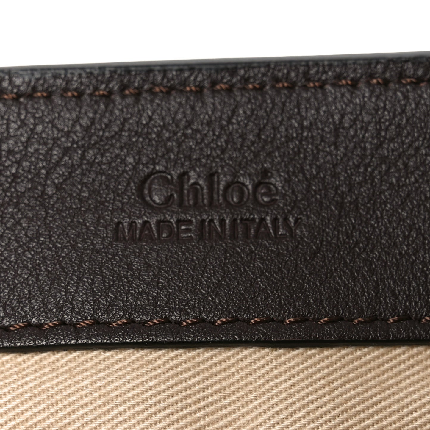 Calfskin Small Faye Day Shoulder Bag Dark Brown