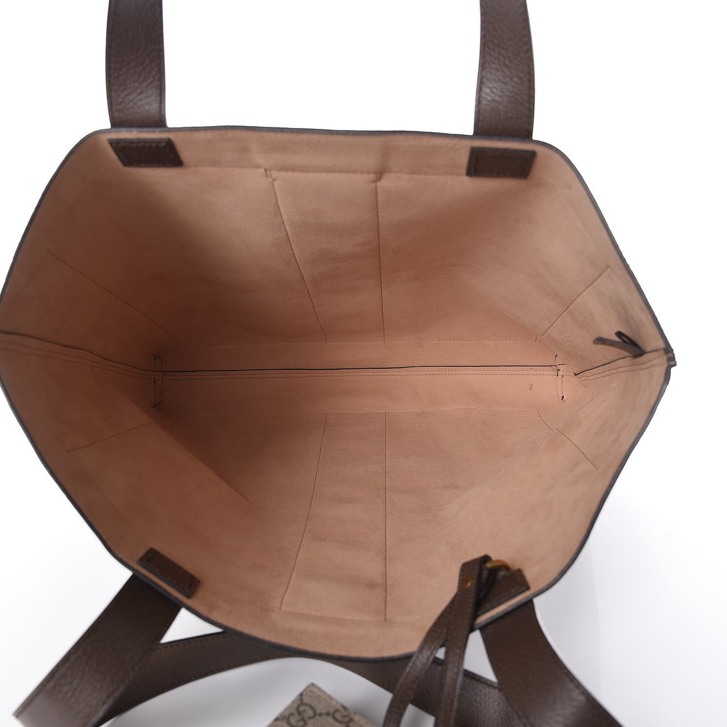GG Supreme Monogram Web Large Ophidia Vertical Shopping Tote Brown