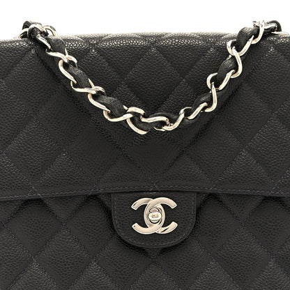 Chanel Caviar Jumbo Single Flap Black 8 of 10
