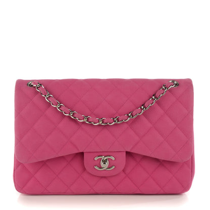 Chanel Iridescent Caviar Quilted Jumbo Double Flap Pink 1 of 13