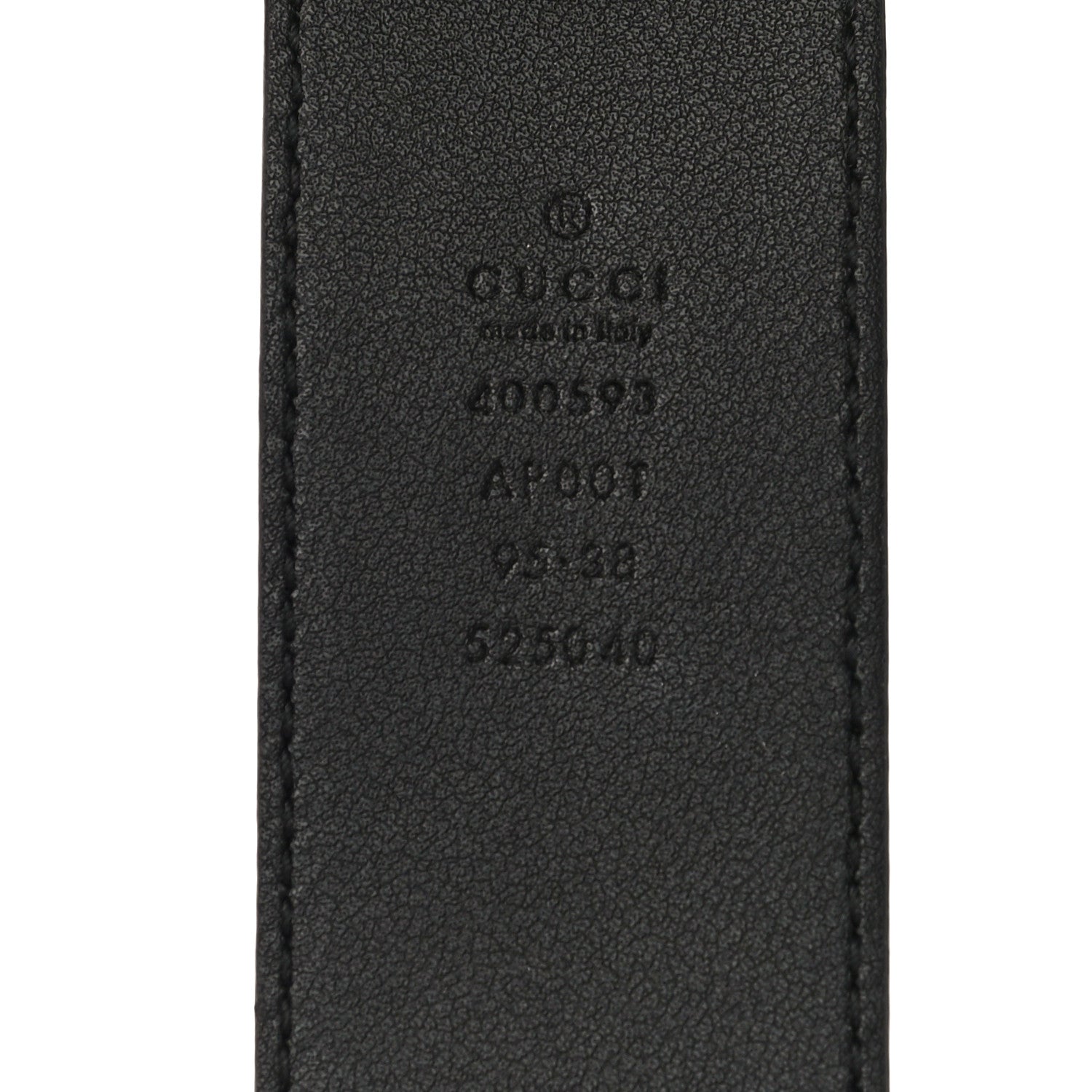 Gucci Calfskin Double G 40mm Belt 95 38 Black 3 of 7
