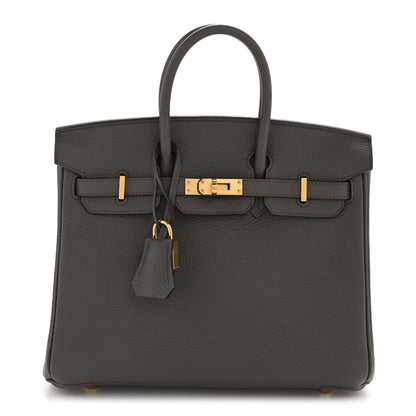 Hermes Togo Birkin 25 Etain 1 of 13