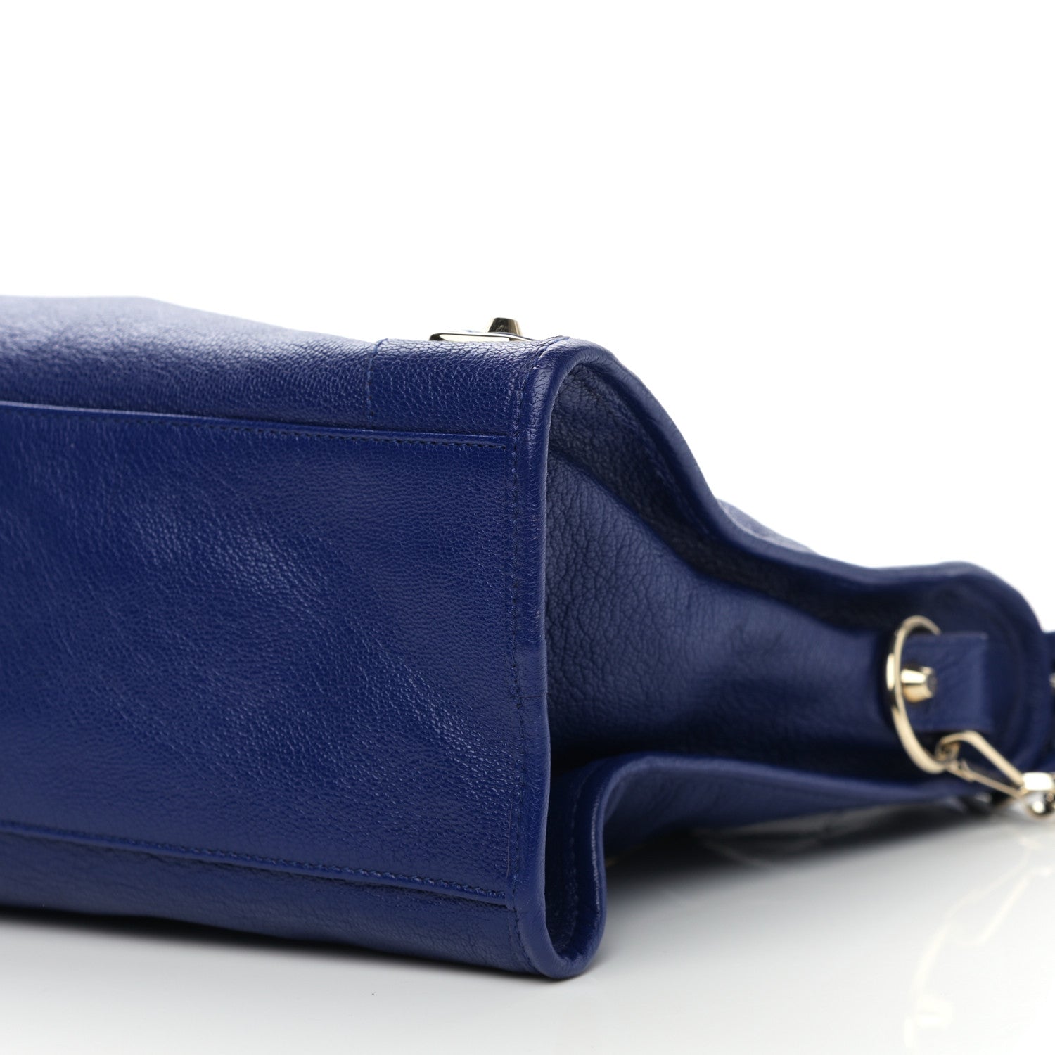 Balenciaga Agneau Gold Hardware Metallic Edge City Bleu Roi 10 of 16
