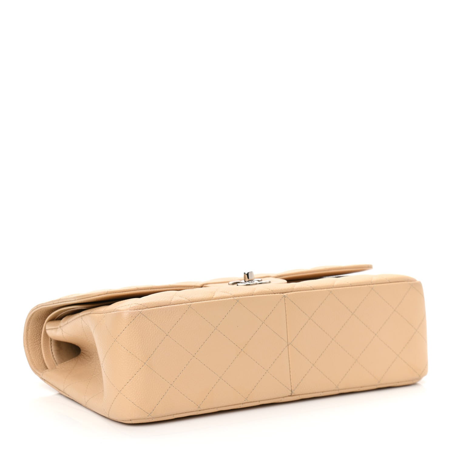 Chanel Caviar Quilted Jumbo Double Flap Beige Clair 4 of 10