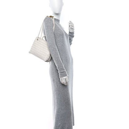 Bottega Veneta Nappa Intrecciato Small Andiamo Shoulder Bag White 3 of 8