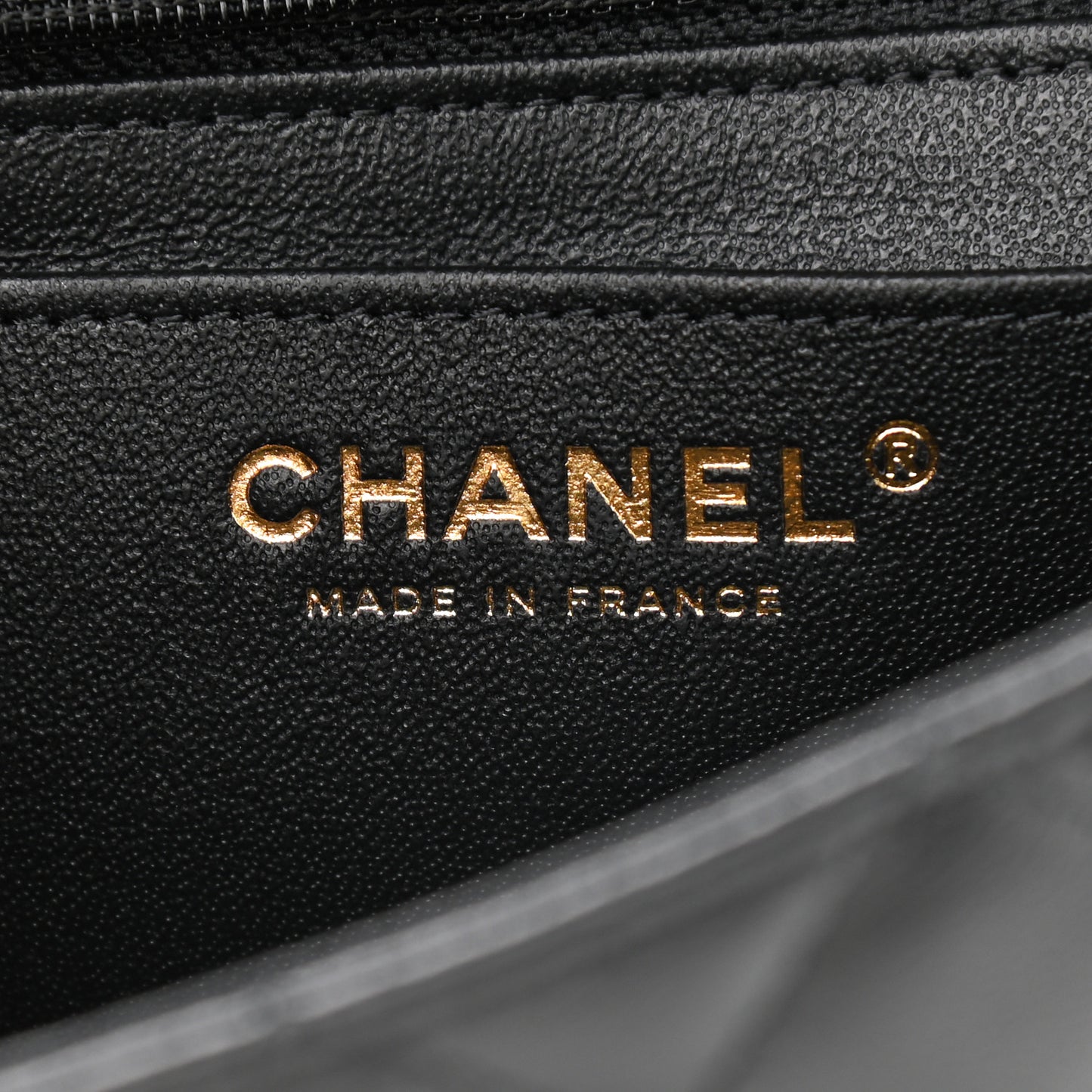 Lambskin Quilted Mini Rectangular Flap Black