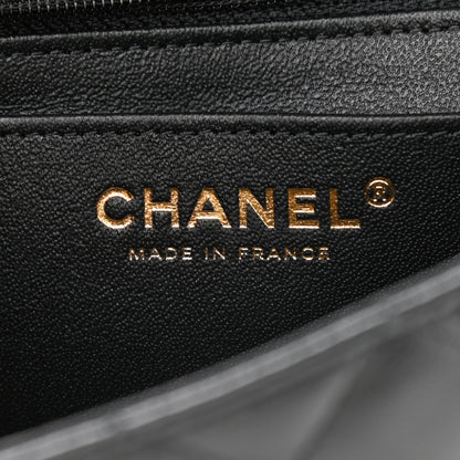 Chanel Lambskin Quilted Mini Rectangular Flap Black 6 of 10