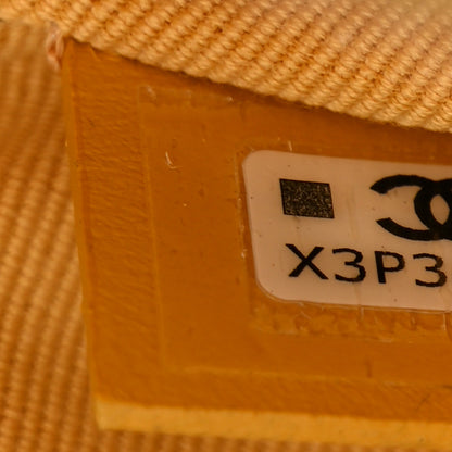 Chanel Caviar Quilted Zip Card Holder Wallet Yellow 7 of 8