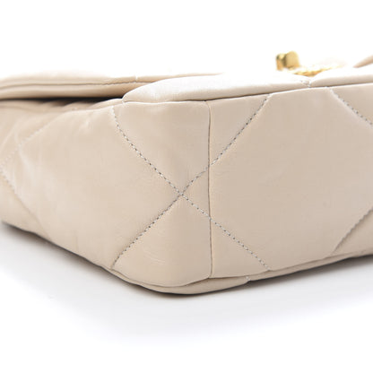 Chanel Goatskin Quilted Medium 19 Flap Beige 9 of 11