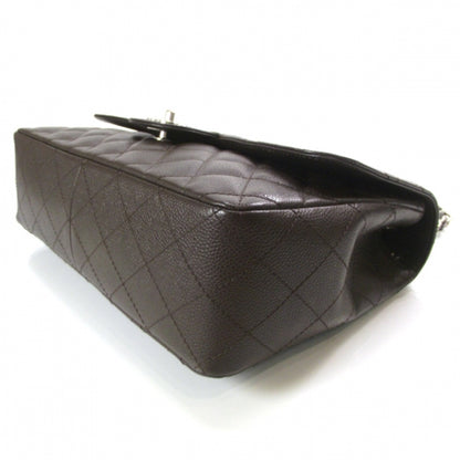 Chanel Caviar Jumbo Flap Dark Brown 6 of 14