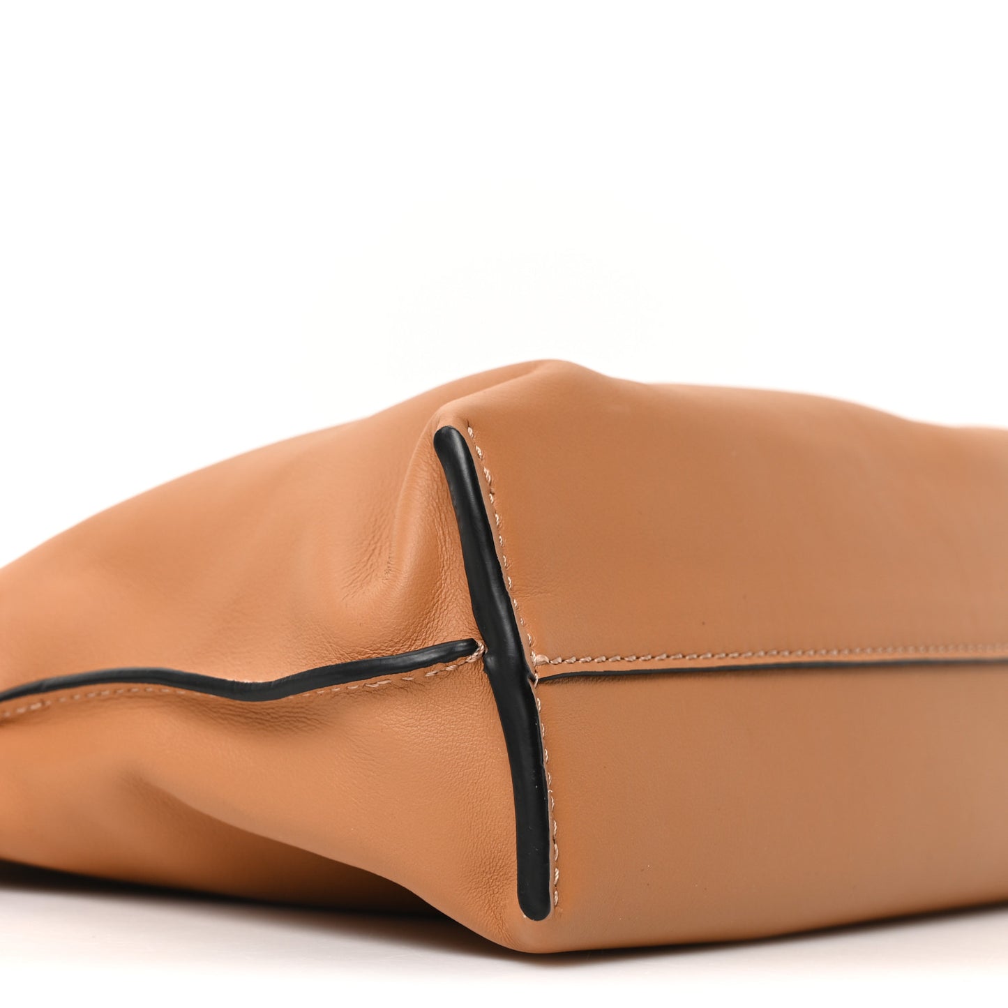 Calfskin Mini Flamenco Knot Clutch Warm Desert