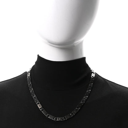 Louis Vuitton Metal Monogram Tied Up Necklace Black 2 of 5