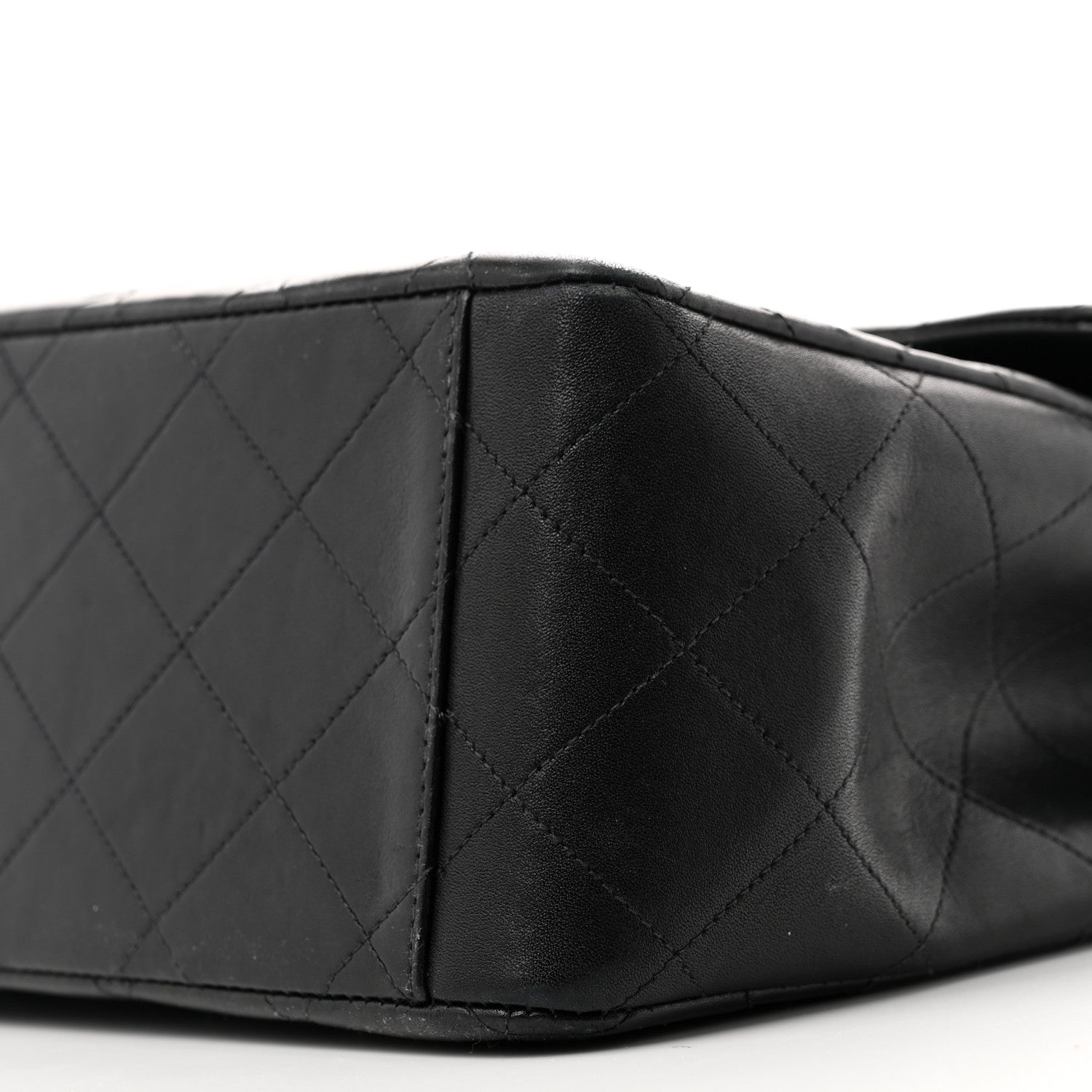 Chanel Lambskin Quilted XL Jumbo Single Flap Black 11 of 15