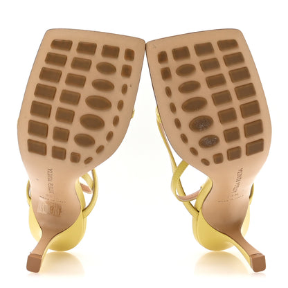 Bottega Veneta Lambskin Stretch Multi Strap 90mm Sandals 38.5 Pear 6 of 8