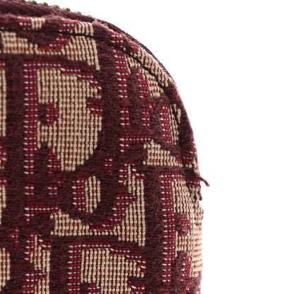 Christian Dior Oblique Logo Pouch Burgundy 8 of 8