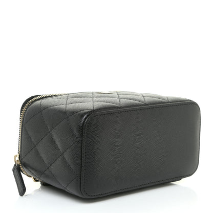 Chanel Caviar Quilted Small Vanity Case With Chain Black 4 of 11