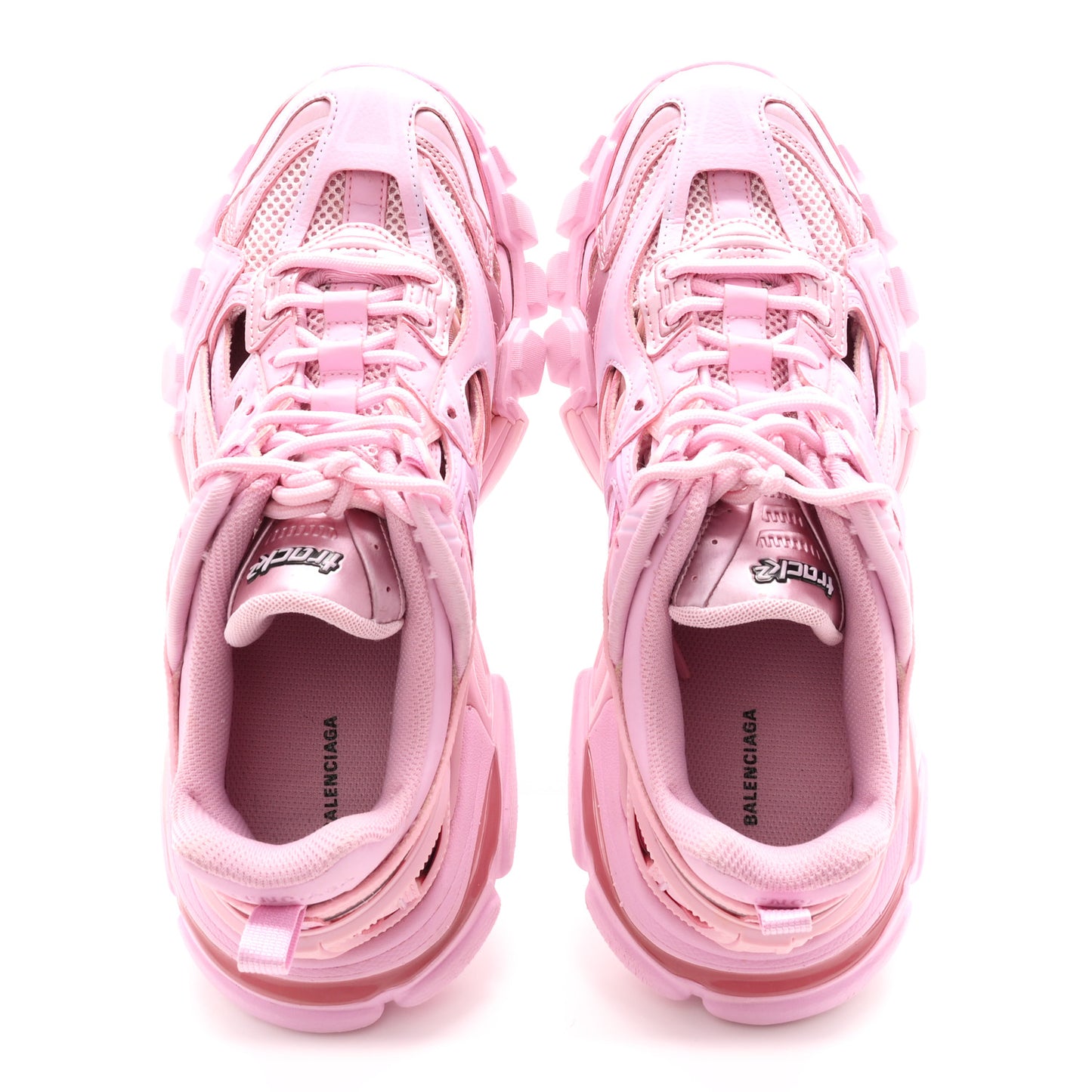 Rubber Mesh Monocolor Clear Sole Womens Track.2 Open Sneakers 39 Pink