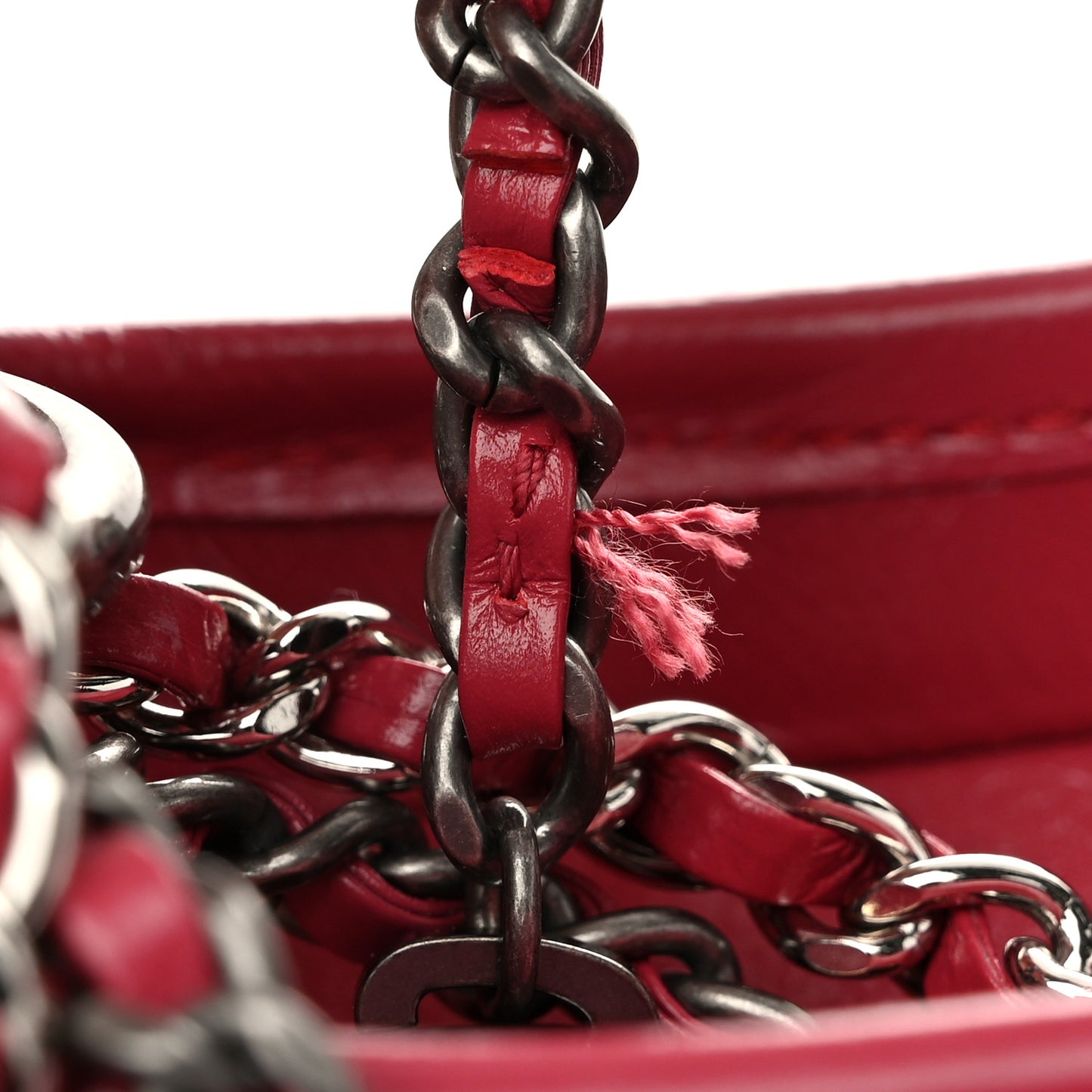 Tweed Calfskin Small Gabrielle Hobo Pink