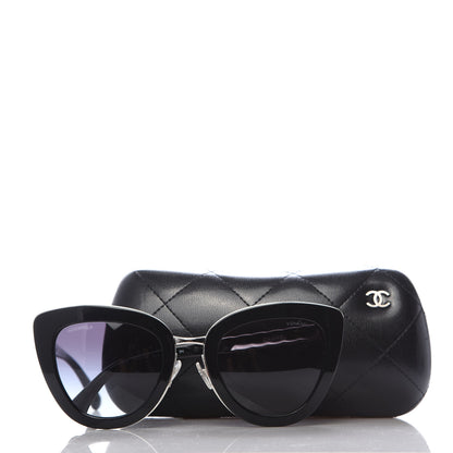Chanel Cat Eye Quilted Sunglasses 5388 Black 8 of 8