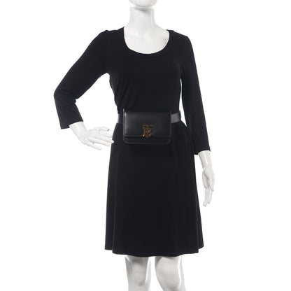 Burberry Calfskin TB Belt Bag Black 2 of 9