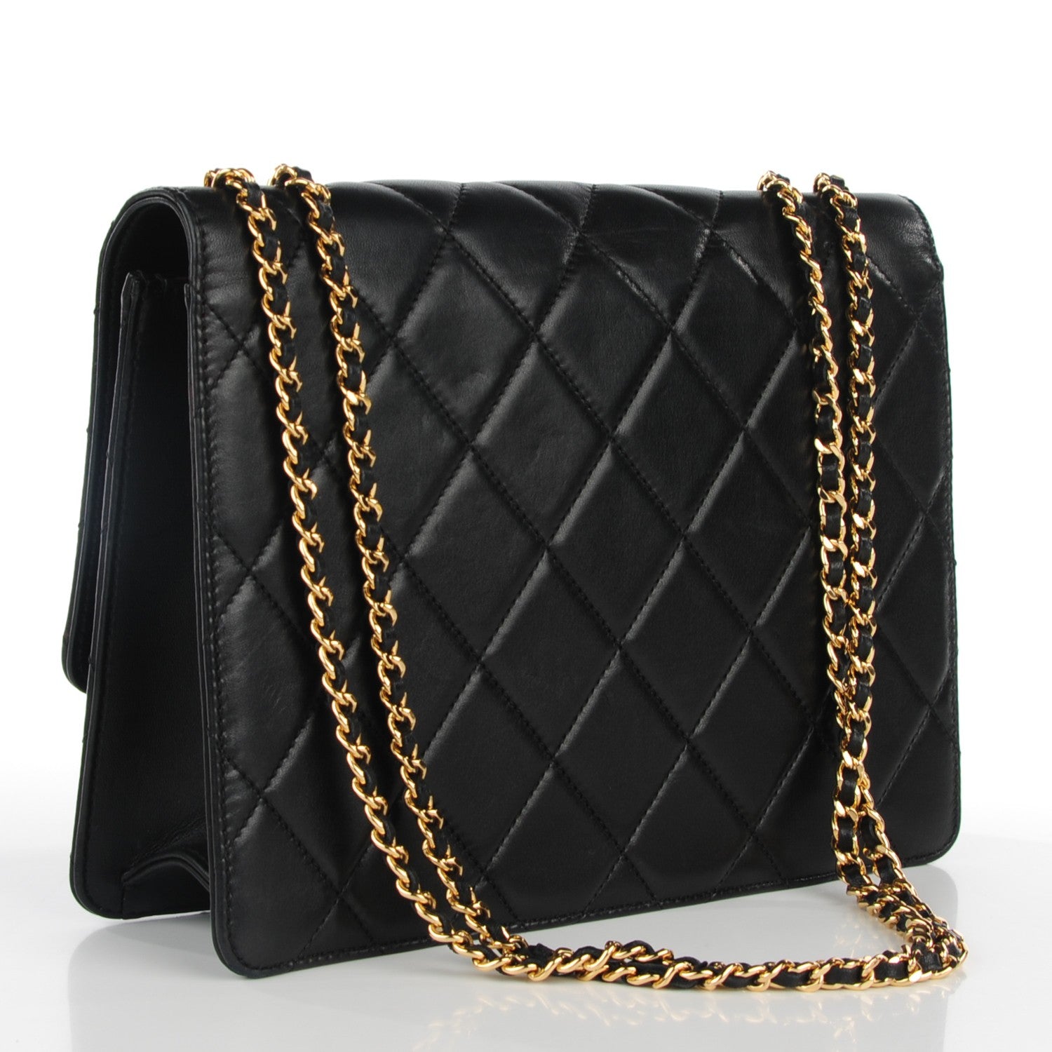Chanel Lambskin Quilted Medium Golden Class Flap Black 3 of 7
