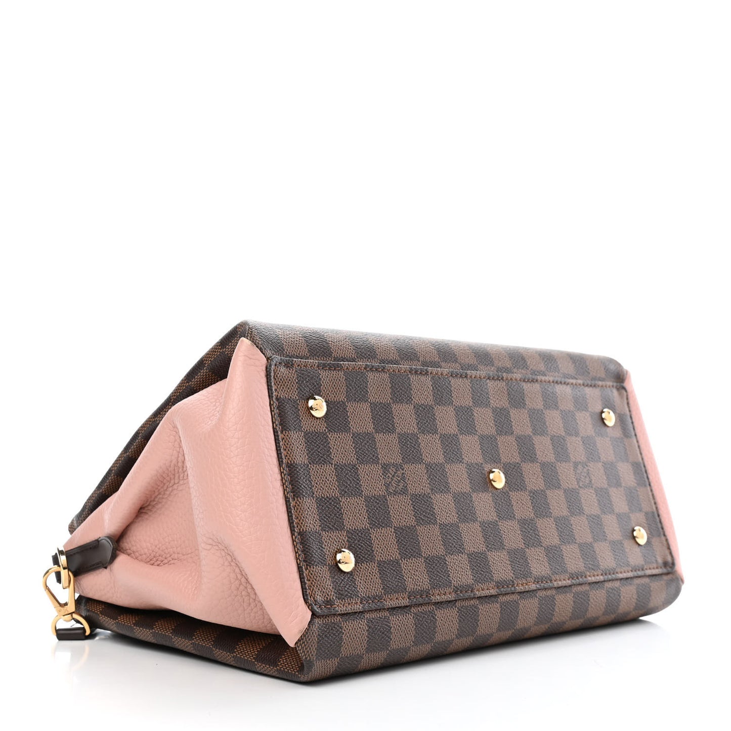 Cuir Taurillon Damier Ebene Normandy Magnolia