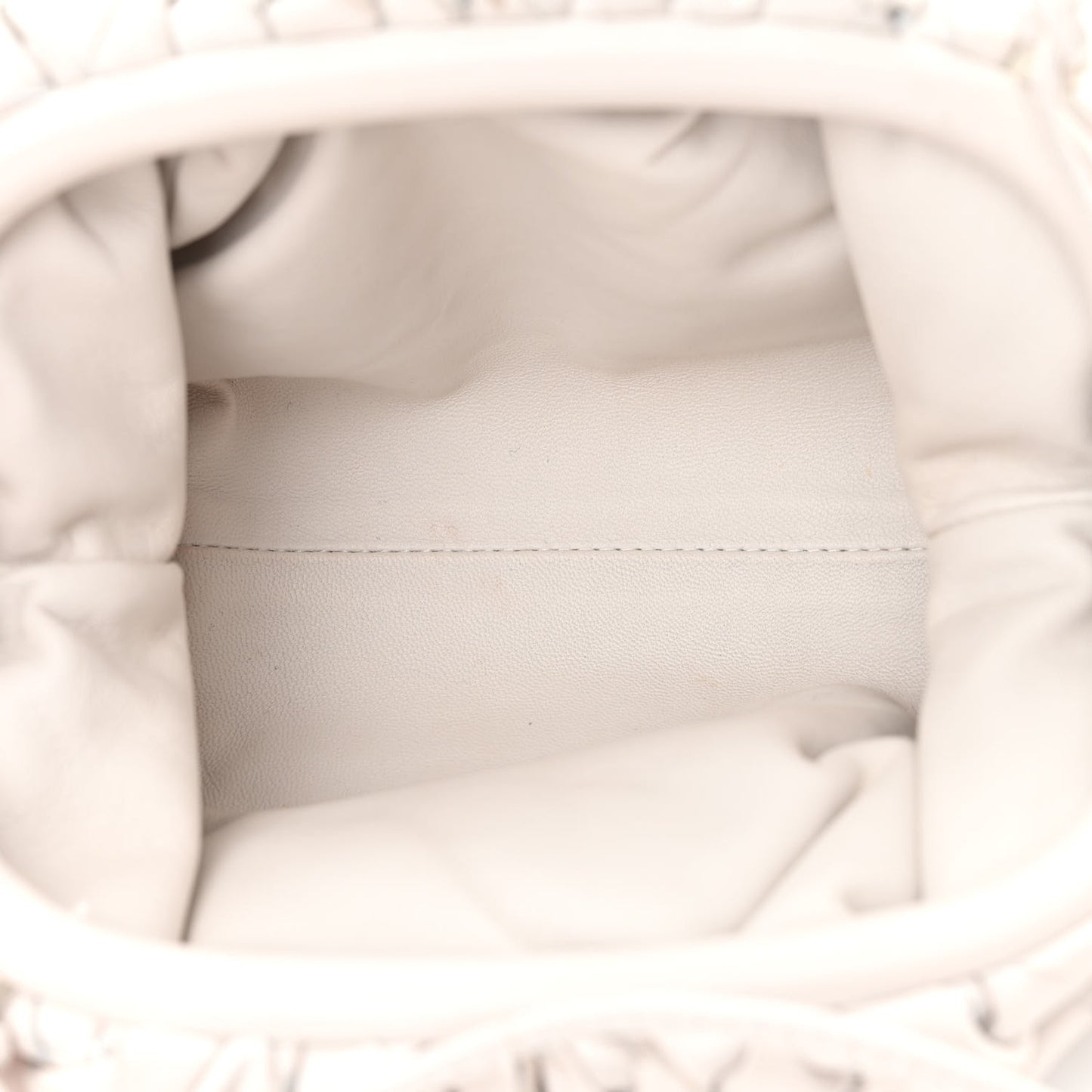 Nappa Intrecciato The Mini Pouch Chalk