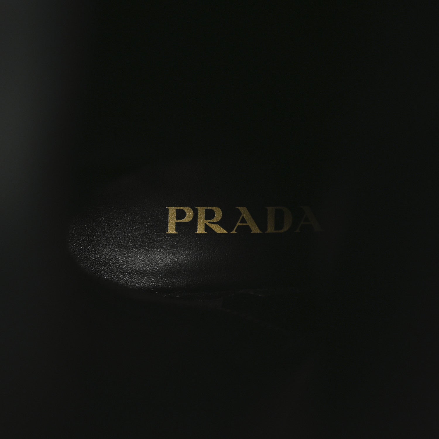 Prada Suede Metal Triangle Logo Knee Boots 38 Black 6 of 8