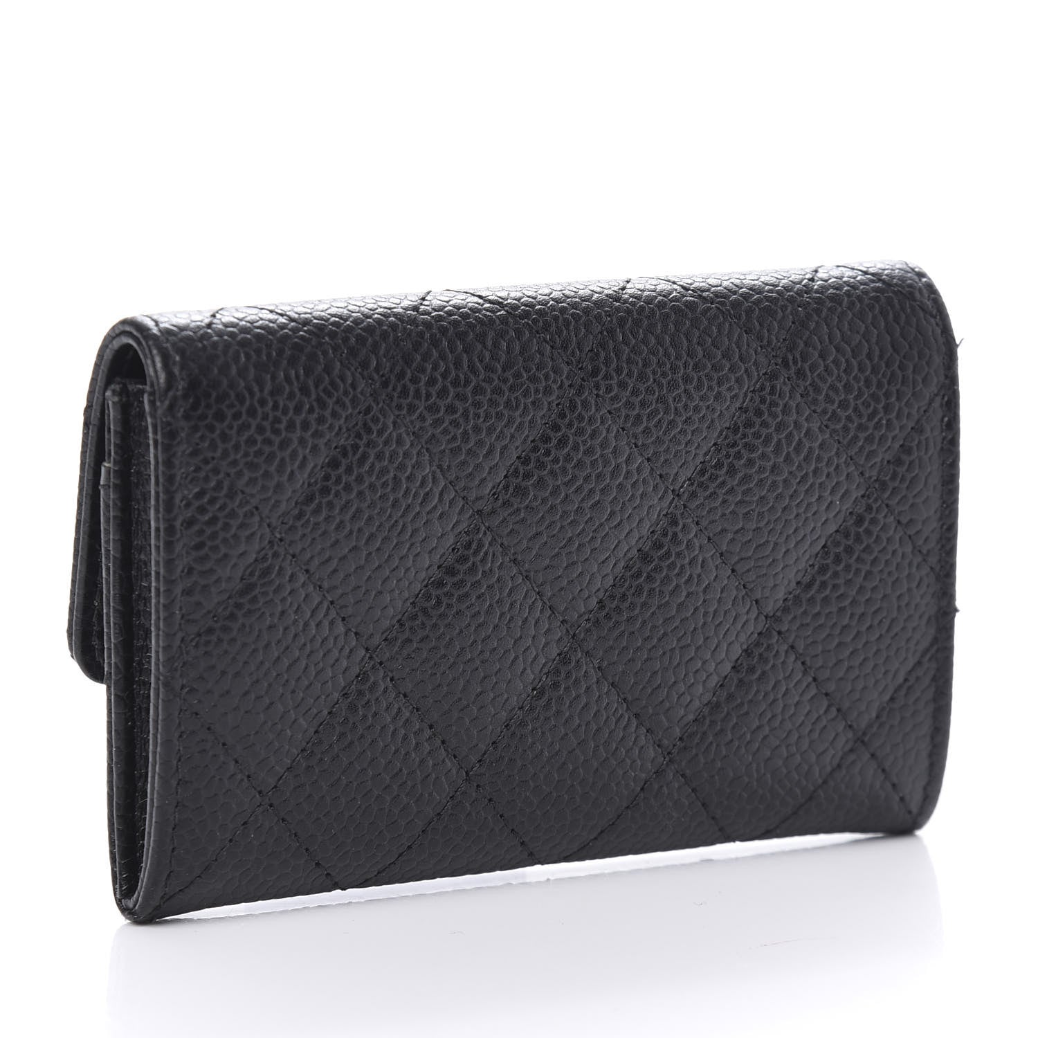 Chanel Caviar Quilted Flap Card Holder Black 3 of 11