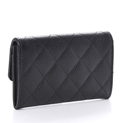 Chanel Caviar Quilted Flap Card Holder Black 3 of 11