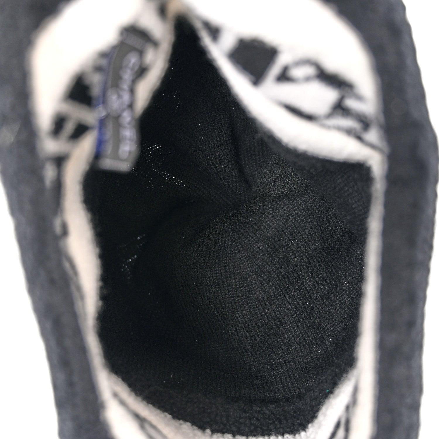 Chanel Cashmere CC Beanie Hat Ecru Black 4 of 6