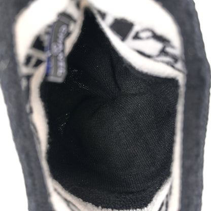 Chanel Cashmere CC Beanie Hat Ecru Black 4 of 6