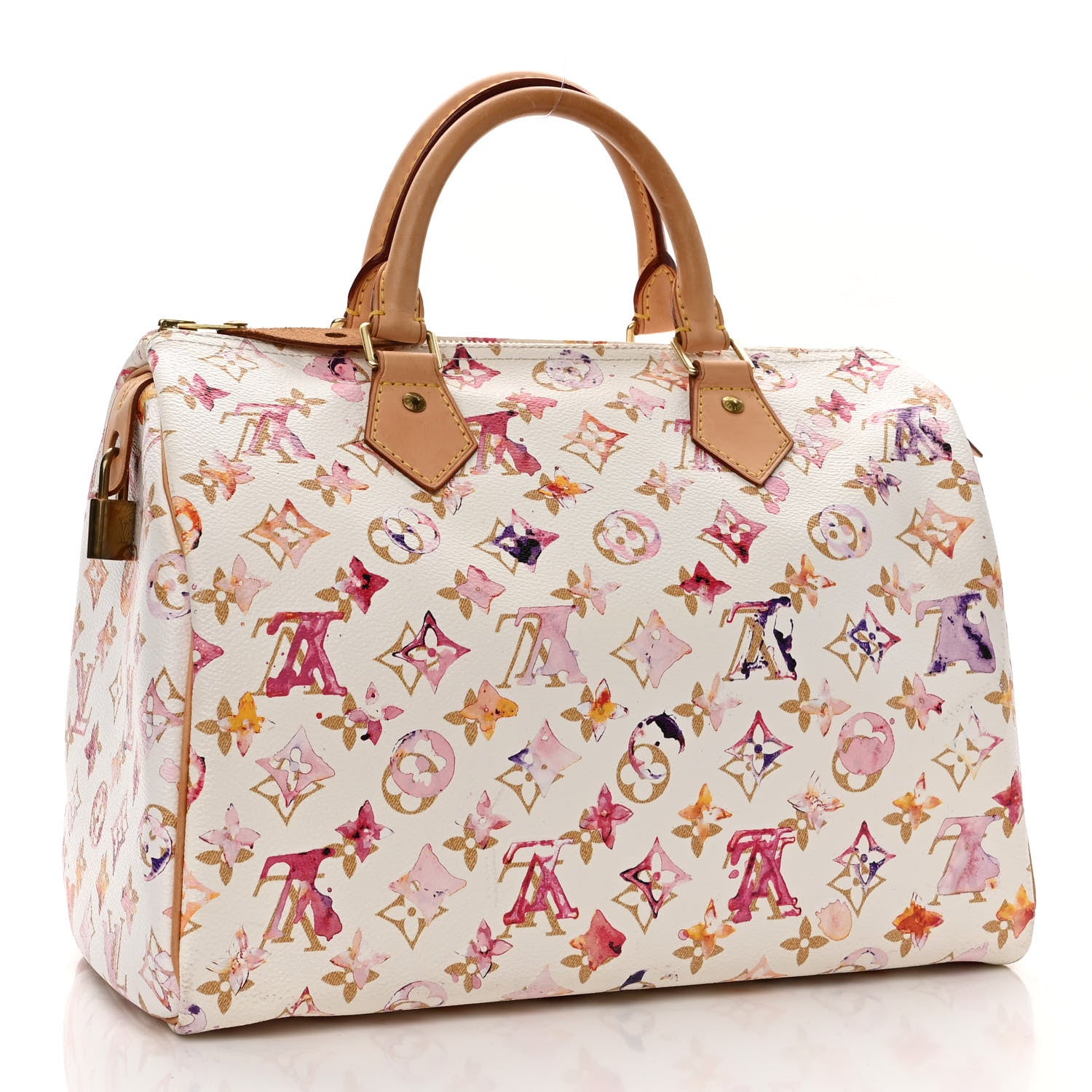Louis Vuitton Watercolor Aquarelle Speedy 30 White 3 of 11