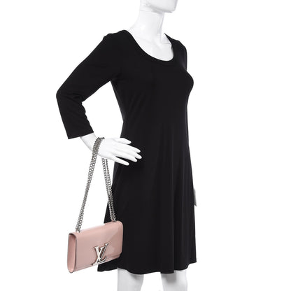 Louis Vuitton Patent Chain Louise MM Rose Ballerine 3 of 9