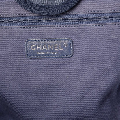 Chanel Canvas Large Deauville Tote Denim Blue 7 of 14