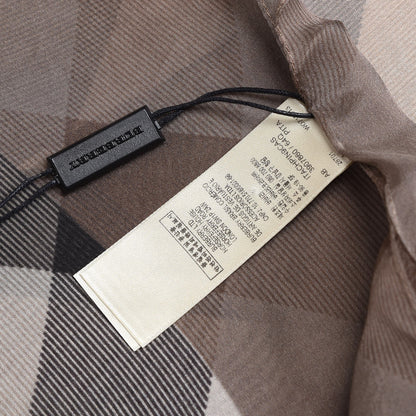Burberry Silk Chiffon Smoked Check Scarf Trench 4 of 6
