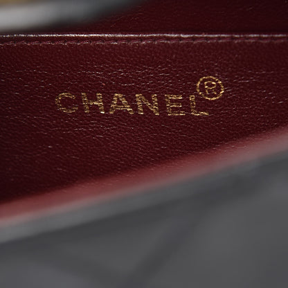 Chanel Lambskin Quilted XL Jumbo Single Flap Black 6 of 14