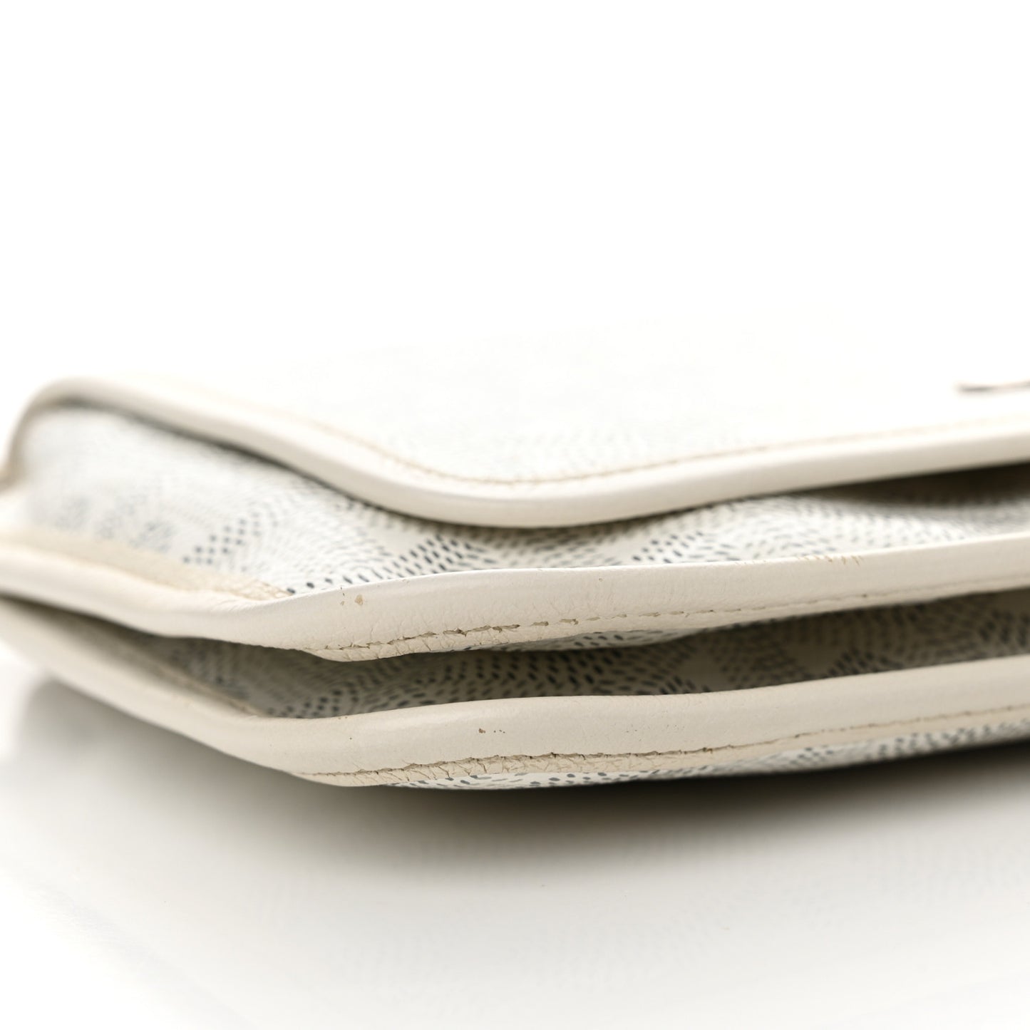 Goyardine Plumet Wallet Clutch White