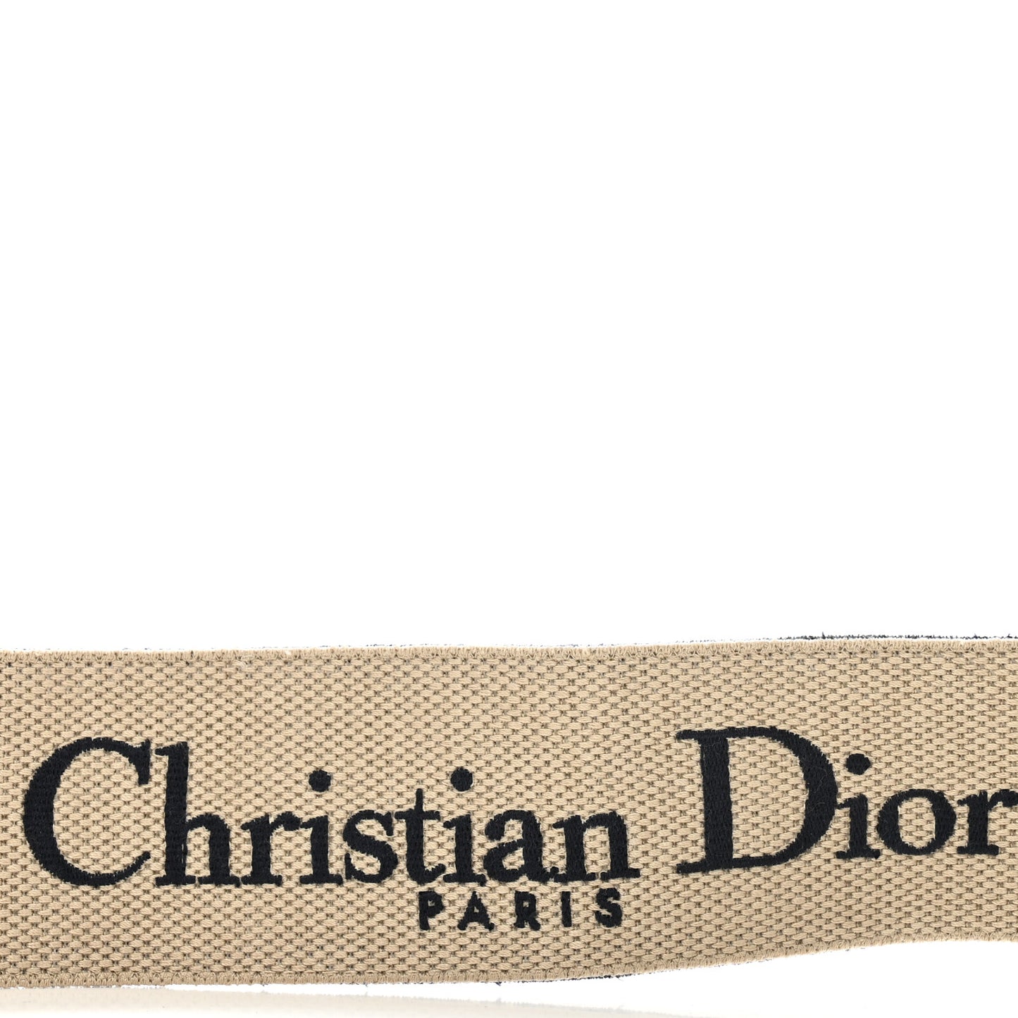 Canvas Embroidered Shoulder Strap Blue