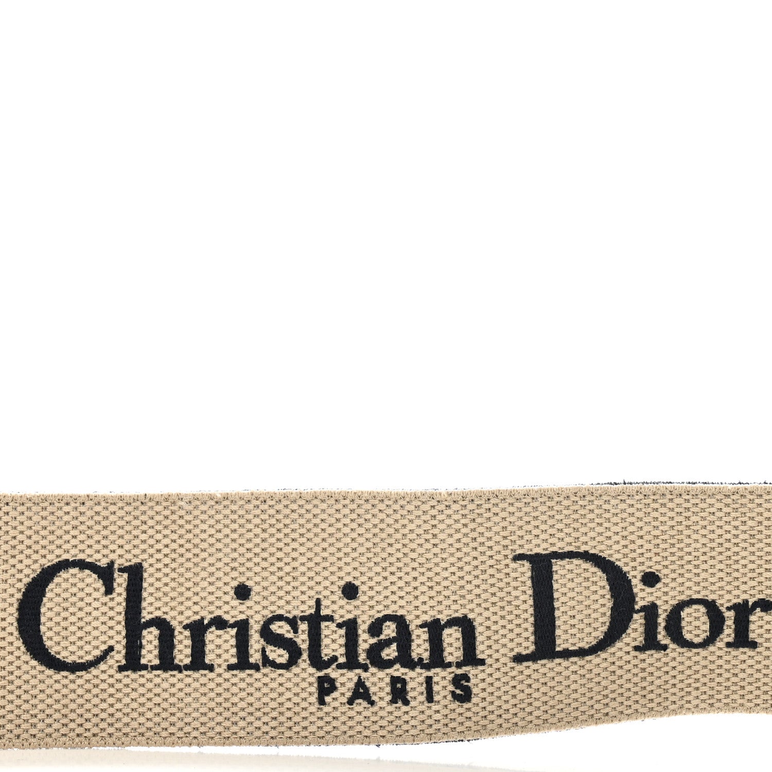 Christian Dior Canvas Embroidered Shoulder Strap Blue 3 of 7