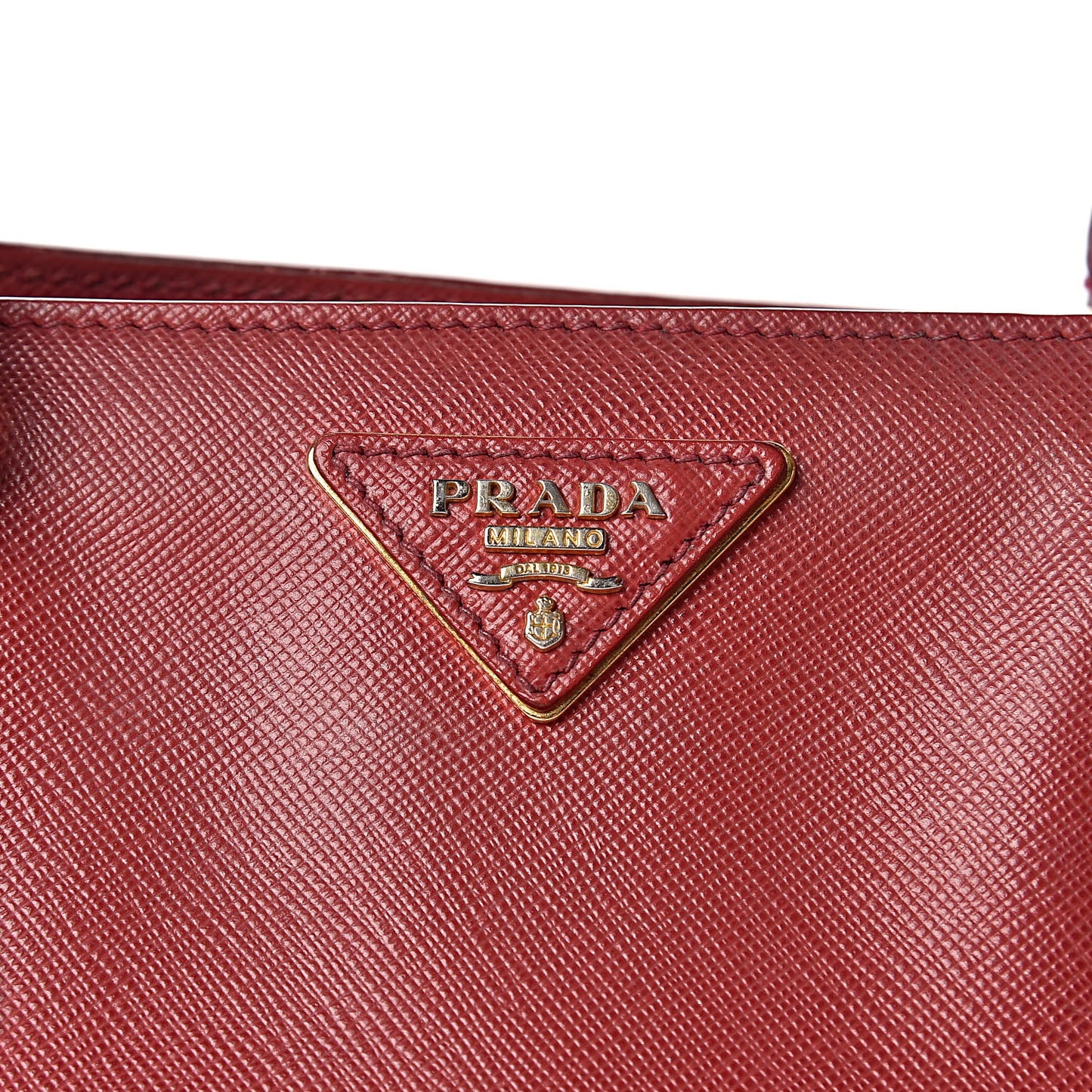 Saffiano Lux Medium Tote Fuoco