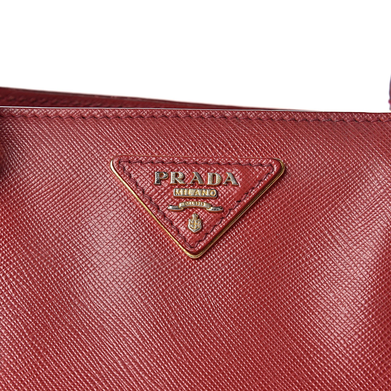 Prada Saffiano Lux Medium Tote Fuoco 8 of 20