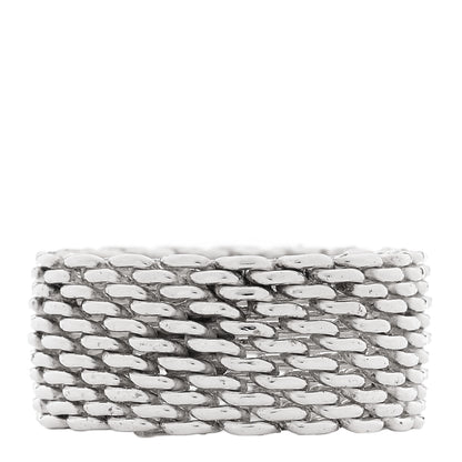 Tiffany Sterling Silver Somerset Mesh Ring 55 7.25 3 of 4